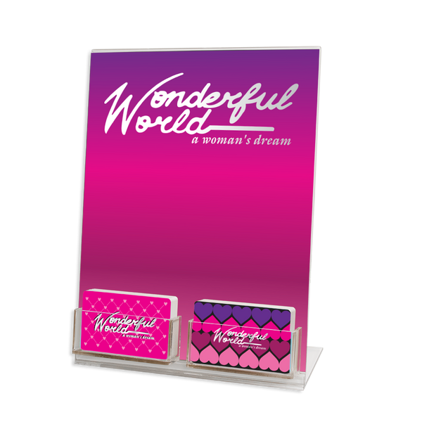 Two Gift Card Acrylic Display Stand