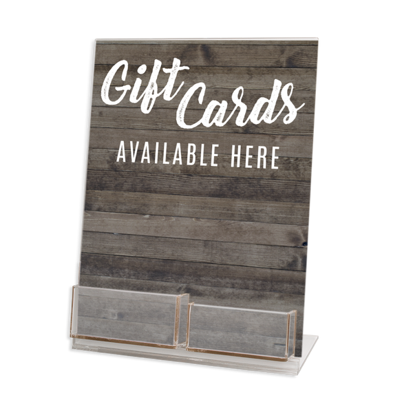 Gift Card and Envelope Acrylic Display Stand