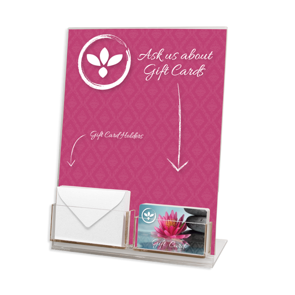 Gift Card and Envelope Acrylic Display Stand