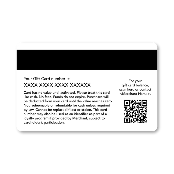 Upload your design - Gift Cards