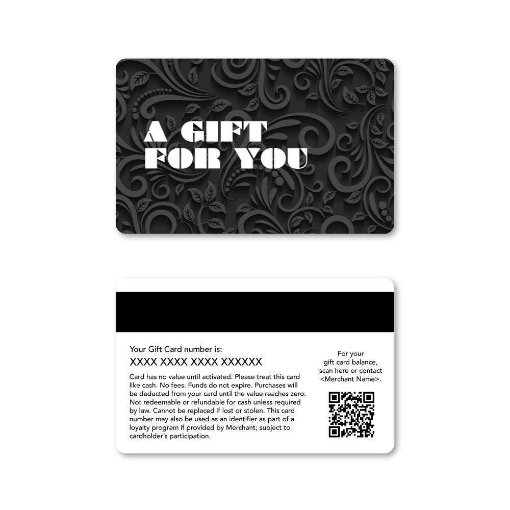 Gift Cards Black Artistic – Talech Gift Card Store
