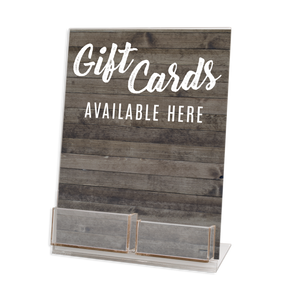 Gift Card and Envelope Acrylic Display Stand